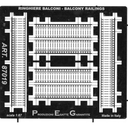 BALCONY RAILINGS TYPE "C" SCALE 1/87 H0 ART. 87019