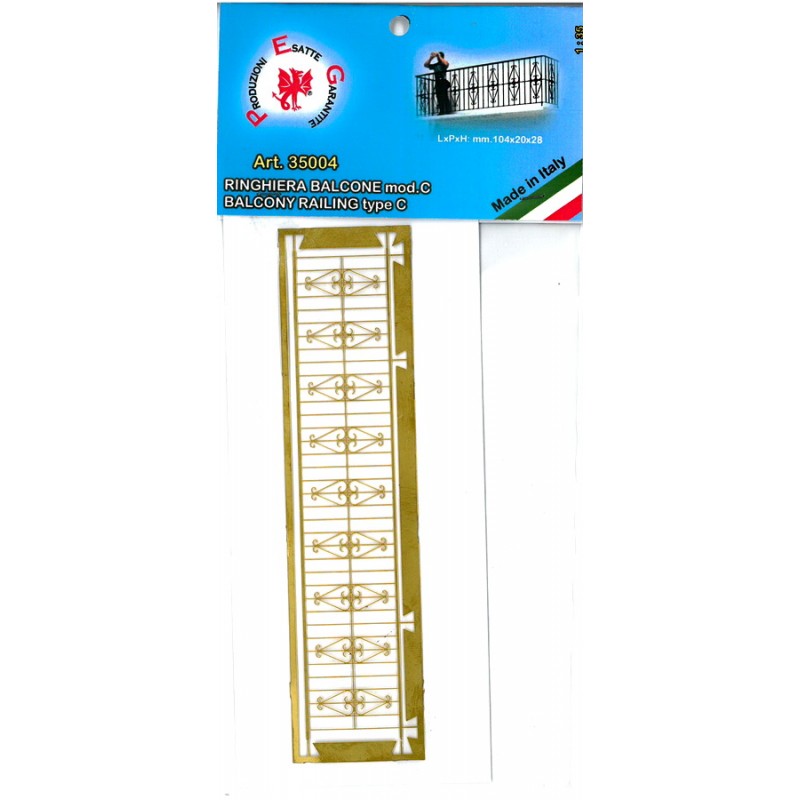 BALCONY IRON RAILING TYPE "C" SCALE 1/35 ART. 35004