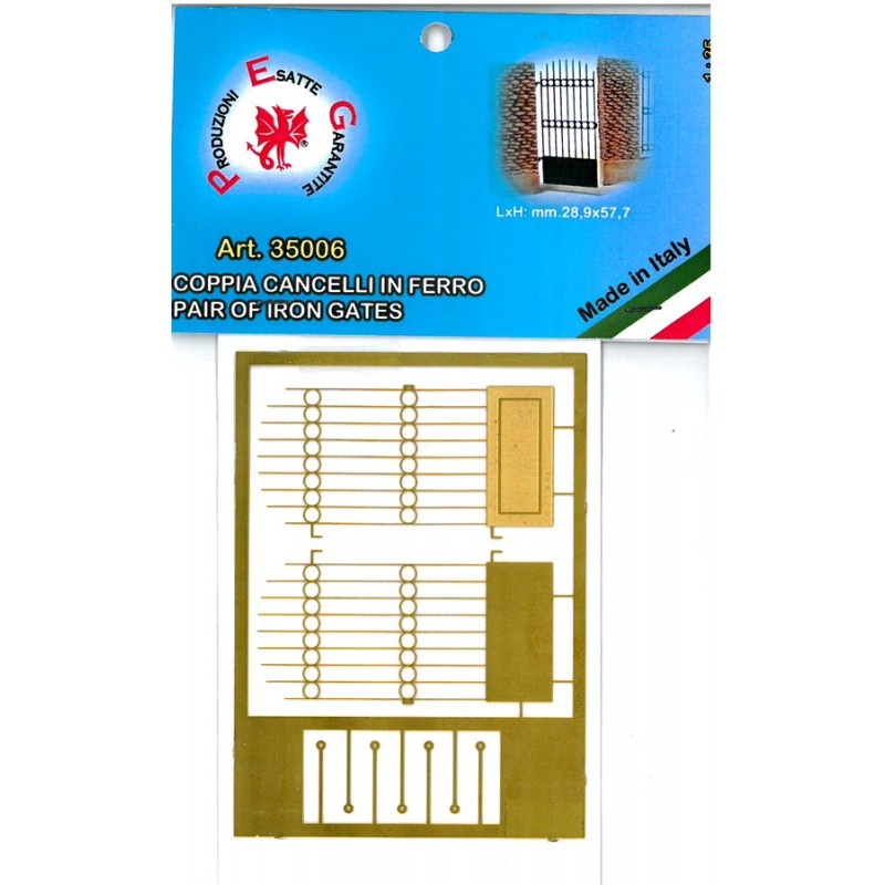 PAIR OF GATE IRON SCALE 1/35 ART. 35006