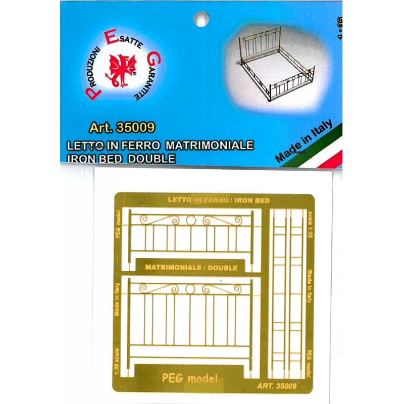 BED IN IRON BEATEN DOUBLE SCALE 1/35 35009