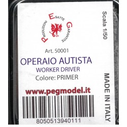 FIGURINO OPERAIO AUTISTA SCALA 1/50  ART. 50001