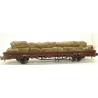 LOAD OF BALS SCRAPS FERROUS FOR RAILWAY FLOOR WAGON SCALE 1/87 H0 ART. 87300