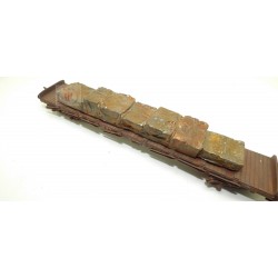 LOAD OF SCRAPS FERROUS FOR RAILWAY FLOOR WAGON SCALE 1/87 H0 ART. 87300