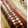 LOAD OF IRON YARN COILS FOR WAGONS ON HIGH WALLS SCALE 1/87 H0 ART. 87312