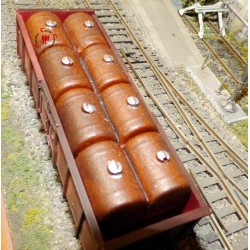 CARICO DI SERBATOI PER CARRI A SPONDE ALTE SCALA 1/87 H0 ART. 87311