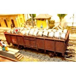 LOAD OF IRON YARN COILS FOR...