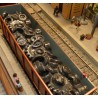 CARICO DI PNEUMATICI USATI PER CARRI A SPONDE ALTE SCALA 1/87 H0 ART. 87303