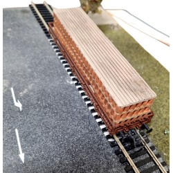 LOADING TERRACOTTA TUBES FOR LOW-SIDED RAILWAY CAR SCALE 1/87 H0 ART. 87315