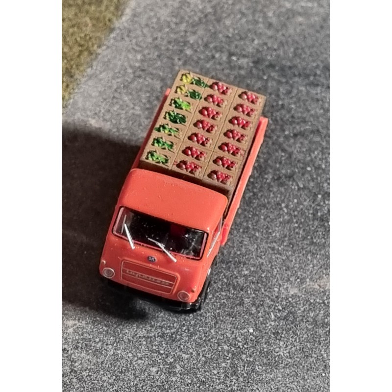 LOADING OF VEGETABLE BOXES FOR BREKINA LUPETTO SCALE 1/87 H0 ART. 87732